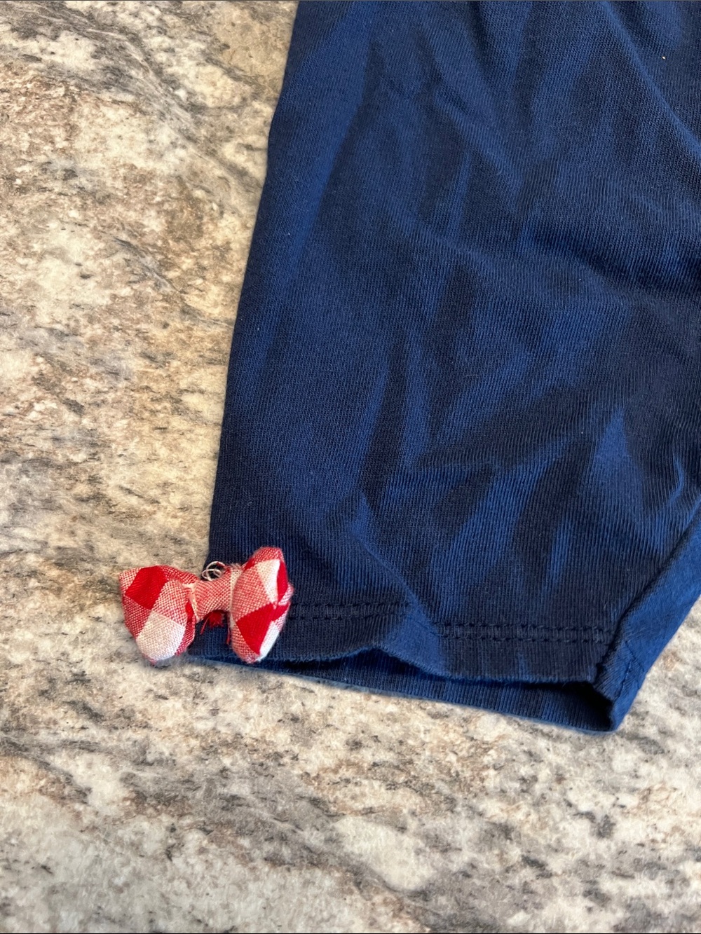 Nanette Kids Red Gingham Cupcake Applique Dress & Navy Shorts Set Preloved 3T - Picture 7 of 8